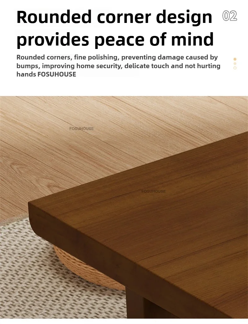 Japanese Solid Wood Coffee Tables