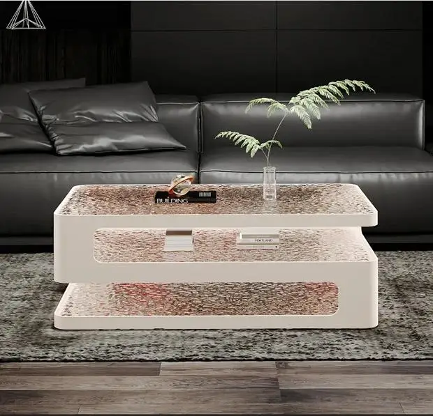Luksuriøst salongbord – nordisk design med glass og minimalistisk stil