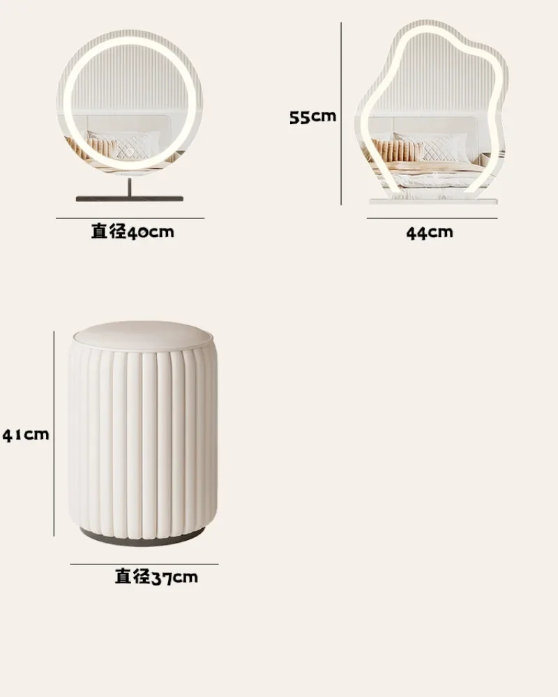 Nordisk sminkebord for små leiligheter – Vegghengt skrivebord og kommode i heltre