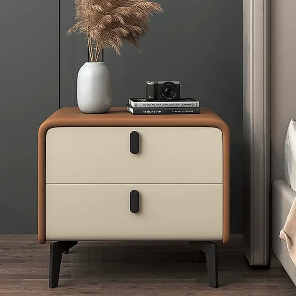 Luksuriøst nattbord med skuffer – Mid-Century-inspirert sidebord for soverom