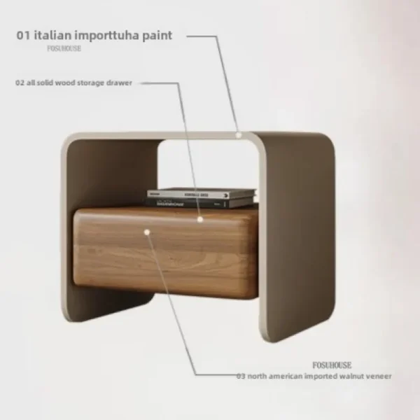 Nordic Solid Wood Bedroom Bedside Tables Bedroom Furniture Nightstands Modern Household Night Table Bedside Storage Cabinet