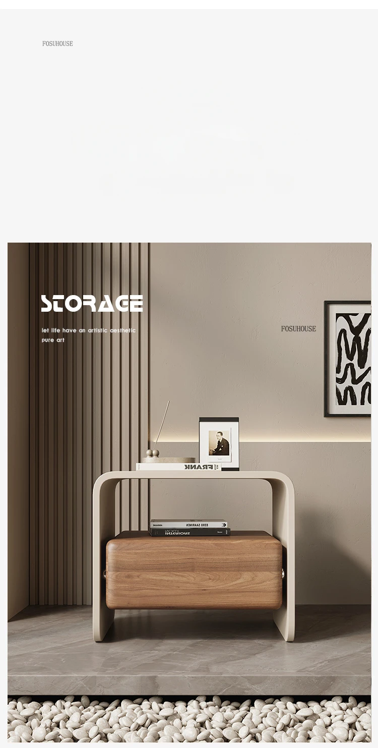 Nordic Solid Wood Bedroom Bedside Tables Bedroom Furniture Nightstands Modern Household Night Table Bedside Storage Cabinet
