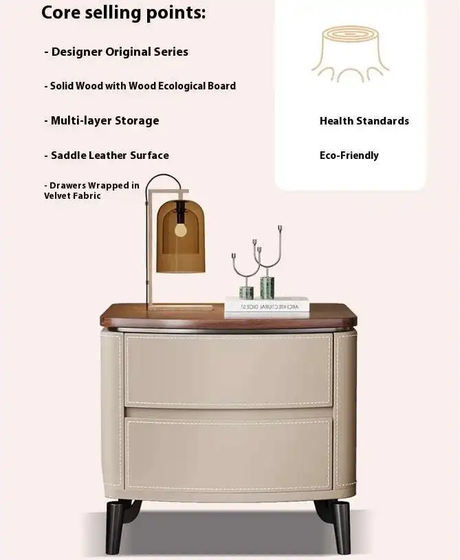 Design moderne luksuriøst nattbord – Europastil unik minimalistisk nattbord