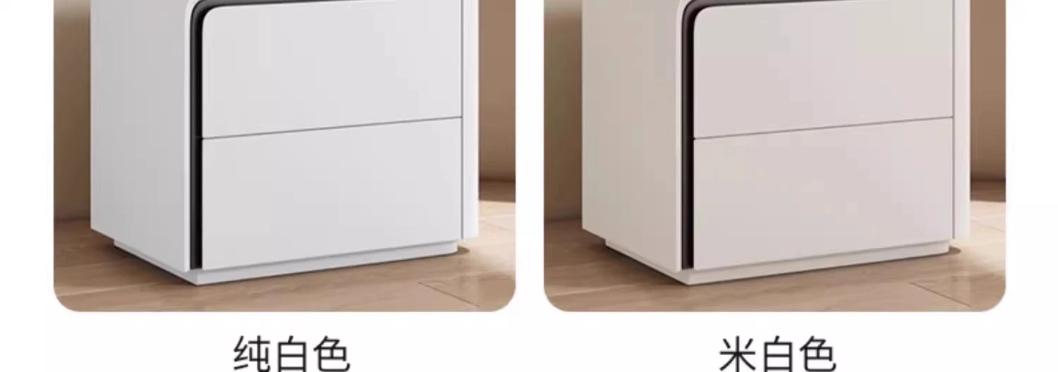 Enkelt moderne nattbord med oppbevaring – Nordisk estetikk og luksuriøs design