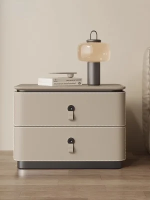 Modern Storage Nightstand Nordic Simple Minimalist Italian Bedside Table