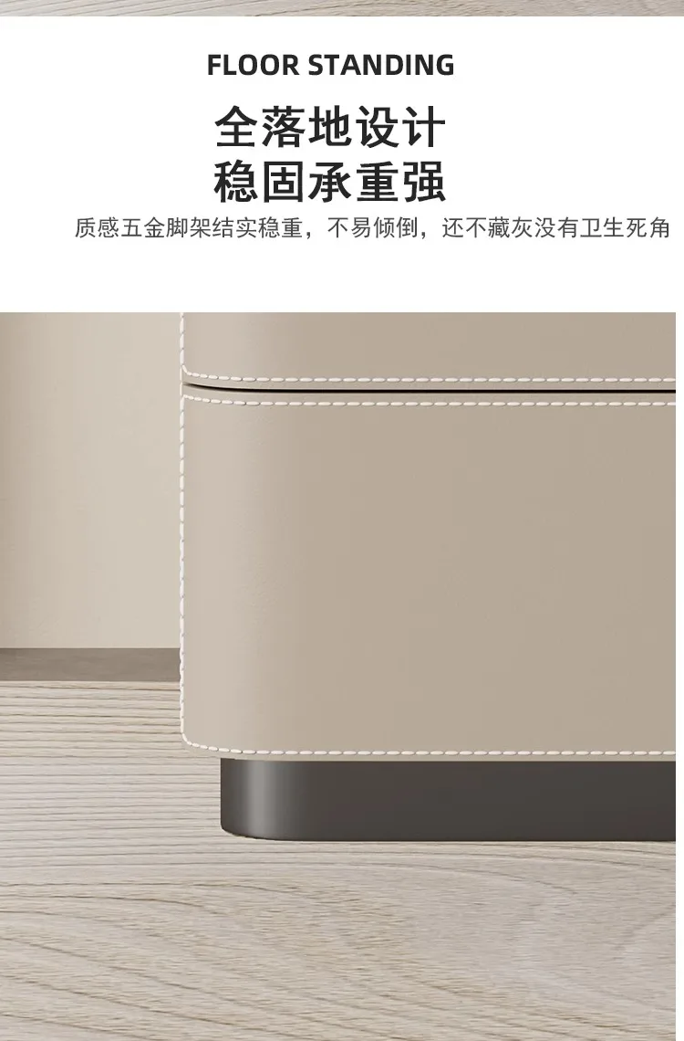 Modern Storage Nightstand Nordic Simple Minimalist Italian Bedside Table