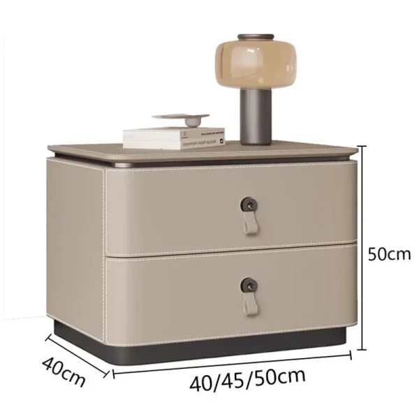 Modern Storage Nightstand Nordic Simple Minimalist Italian Bedside Table