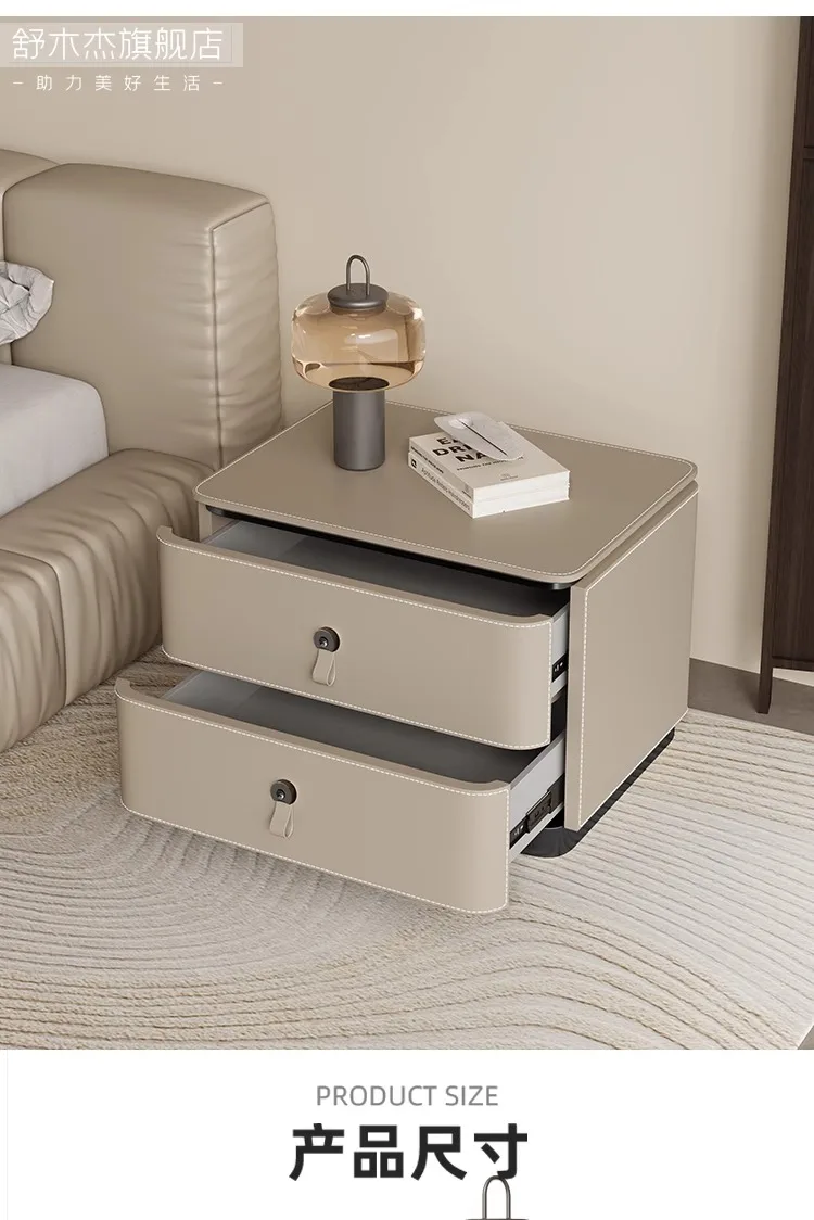 Modern Storage Nightstand Nordic Simple Minimalist Italian Bedside Table