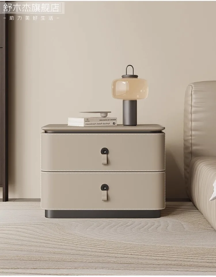 Modern Storage Nightstand Nordic Simple Minimalist Italian Bedside Table