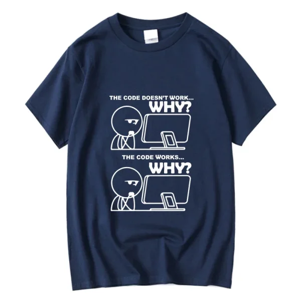 Funny Programmer Cotton Tee - Men's Loose Fit