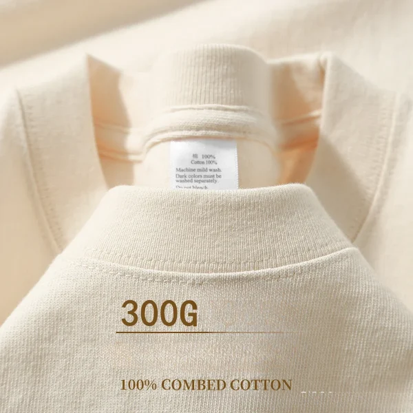 Unisex 300g Cotton Heavyweight Tee - Loose Summer