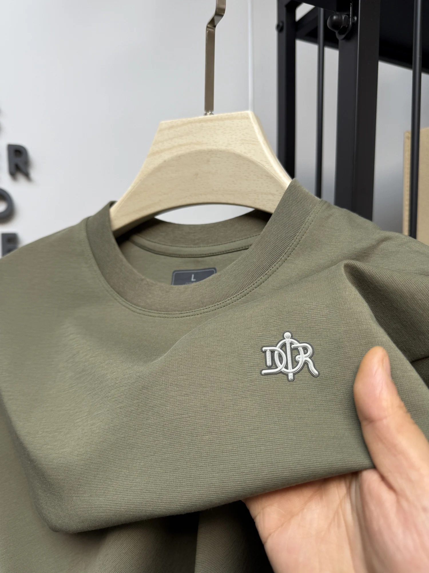 Premium Letter Badge Cotton Tee