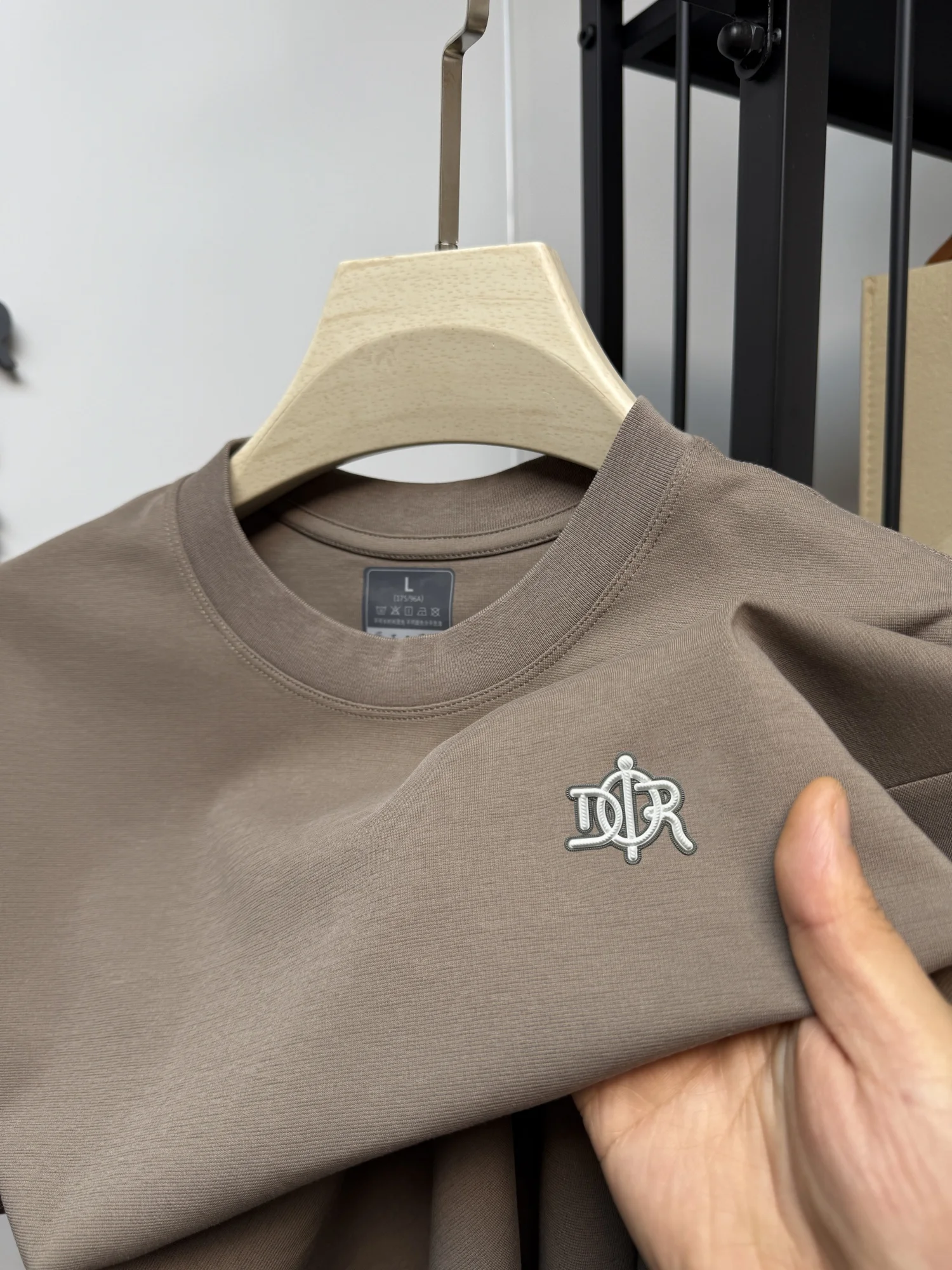 Premium Letter Badge Cotton Tee