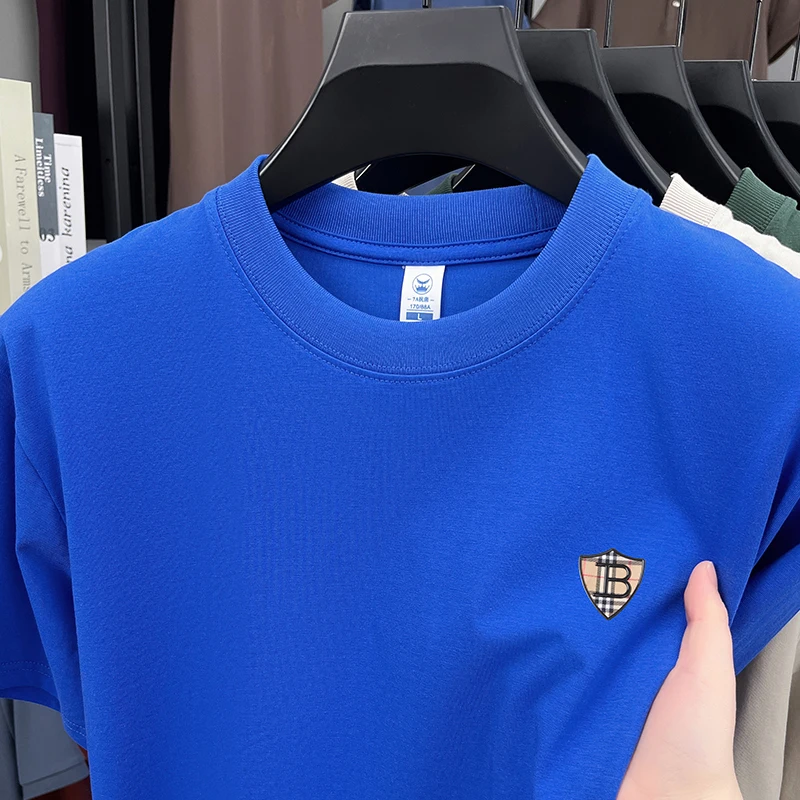 Premium Printed Solid Tee - Men's Summer