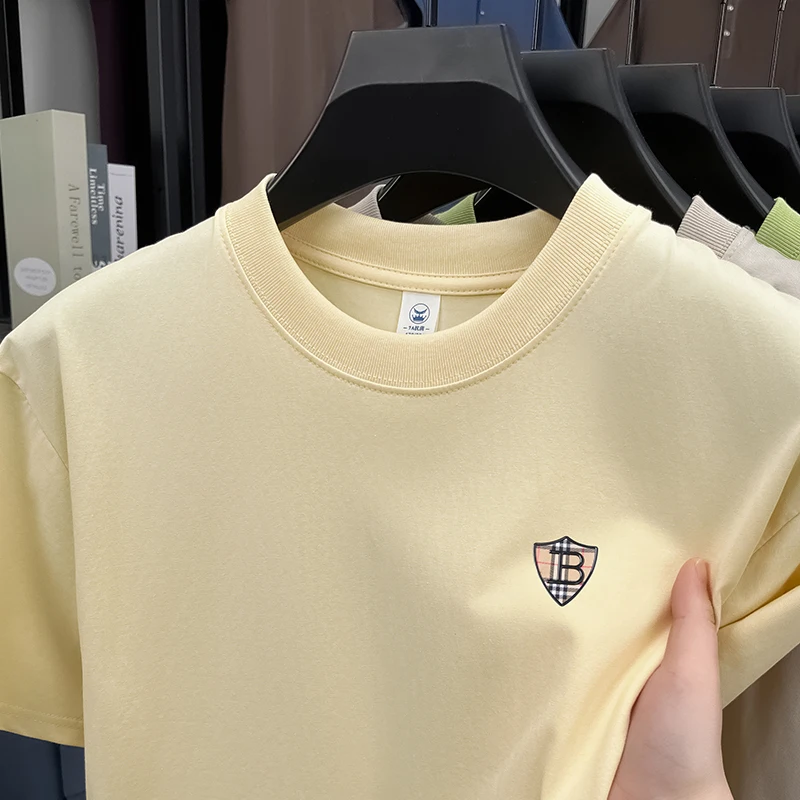 Premium Printed Solid Tee - Men's Summer