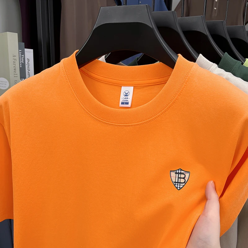 Premium Printed Solid Tee - Men's Summer