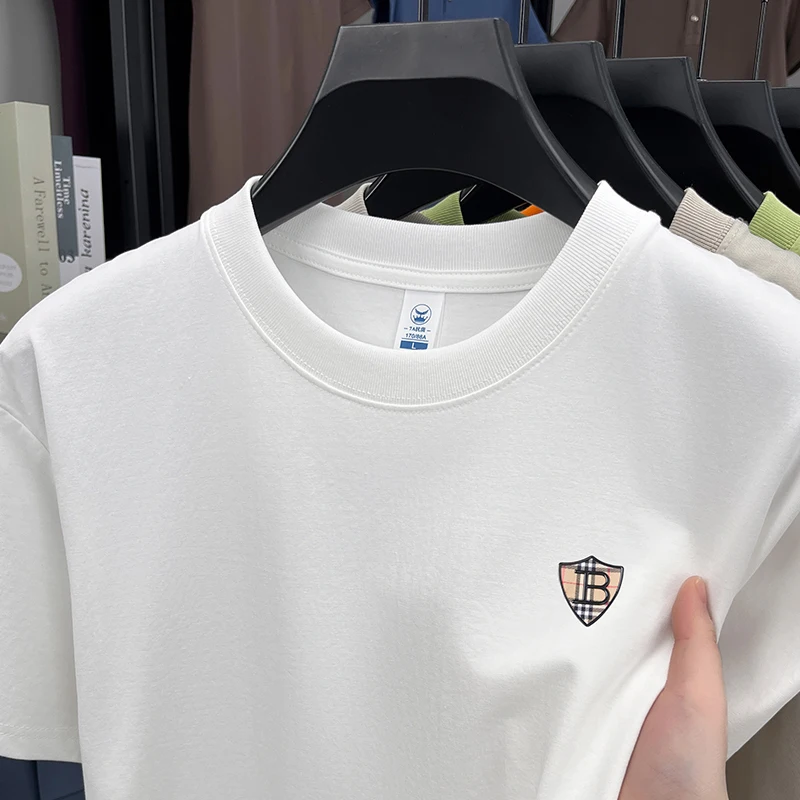 Premium Printed Solid Tee - Men's Summer
