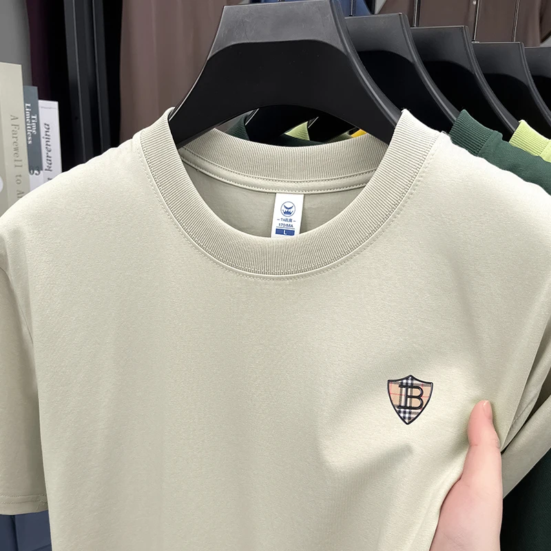 Premium Printed Solid Tee - Men's Summer