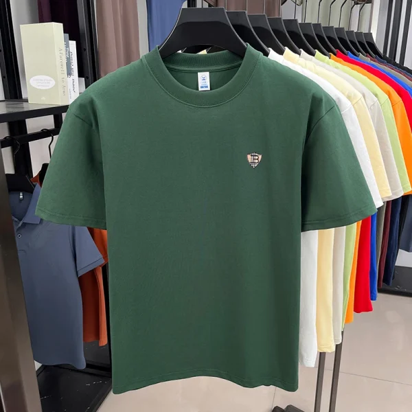 Premium Printed Solid Tee - Men's Summer