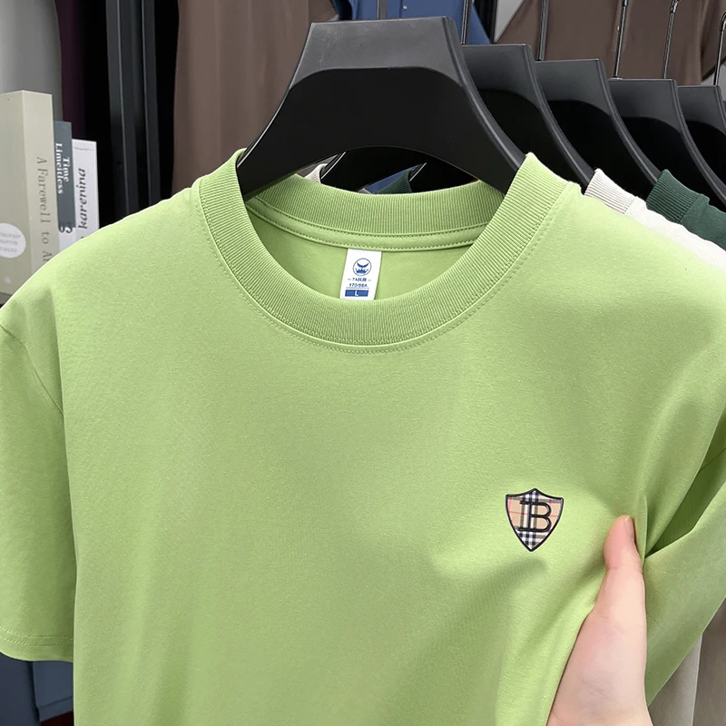 Premium Printed Solid Tee - Men's Summer