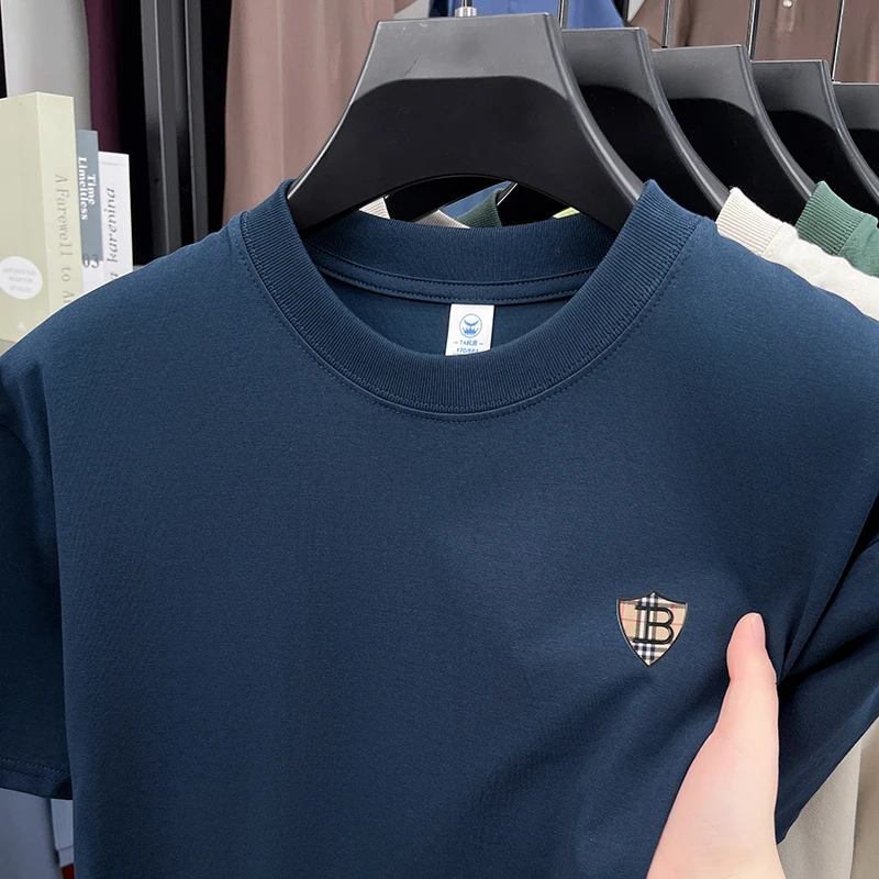 Premium Printed Solid Tee - Men's Summer