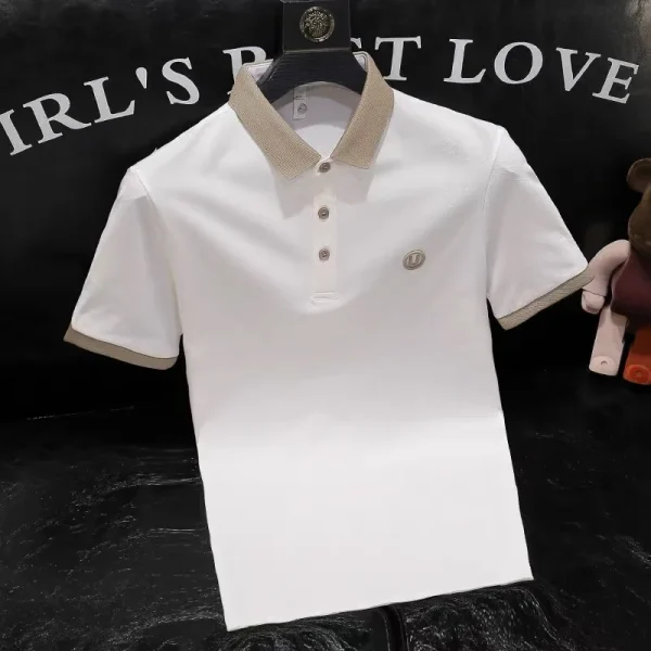 U-Letter Embroidered Polo