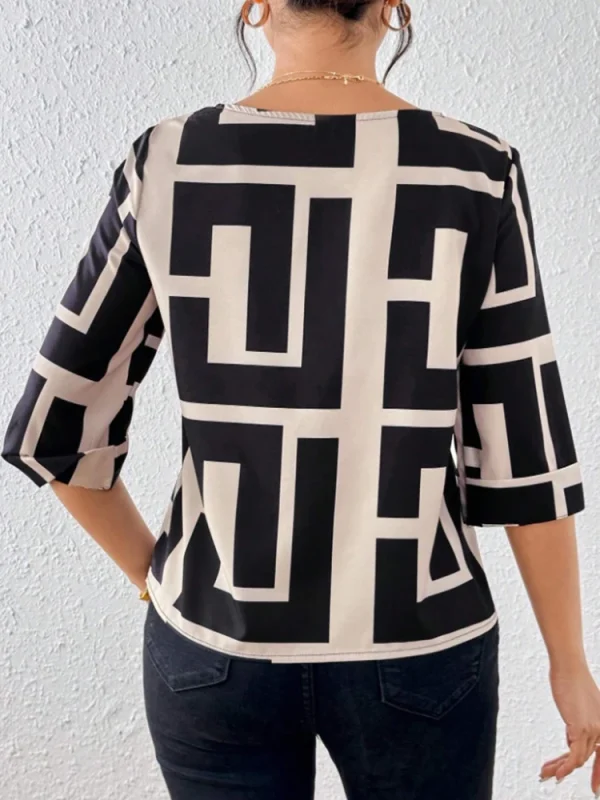 Geometric Print Summer Tee
