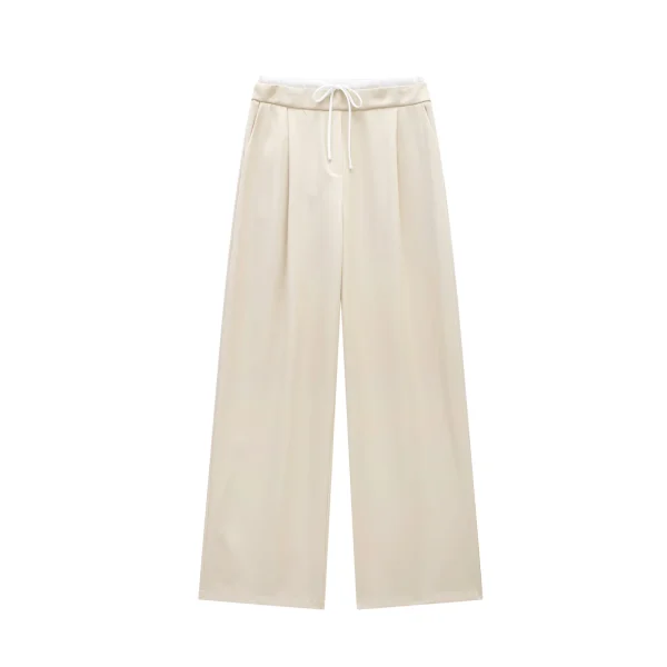 Women's High Waist Pleated Wide Leg Pants - Summer Loose Fit