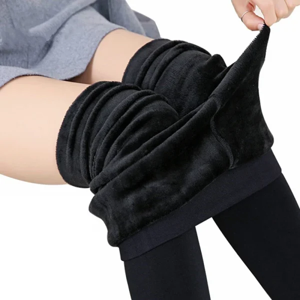 Warm Velvet High Waist Leggings - Winter Stretchy Pants
