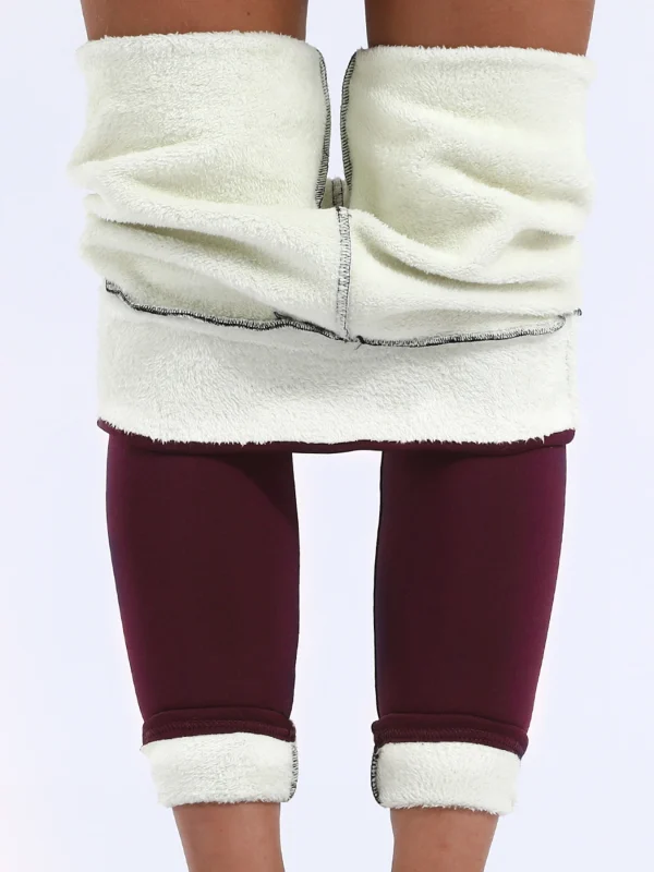High Waist Winter Velvet Leggings - Thick Warm Casual
