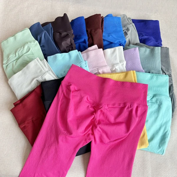 Seamless High Impact Yoga Leggings - Butt Lift Squat Proof