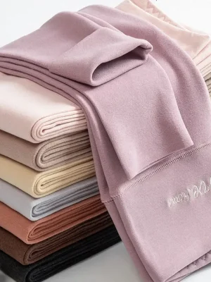 Autumn Winter Women Underwear Thermal Pants Cashmere High Waist Trousers For Women Casual Cashmere Pajama Pants