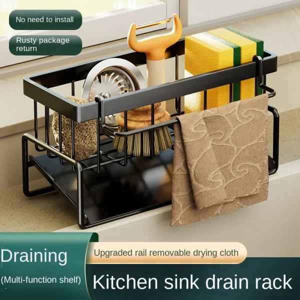 Rustfritt Stål Kjøkken Drenerings-stativ