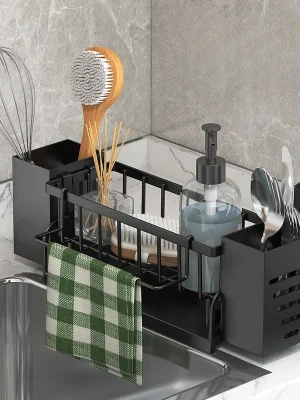 Self-Draining Kitchen Sink Rack