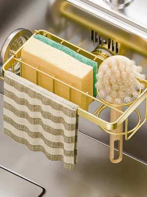 Rustproof Sink Sponge Holder with Suction Cup