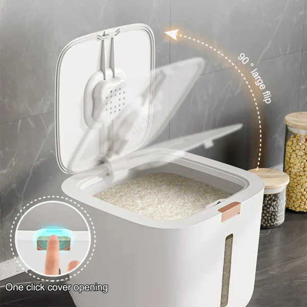 5/10KG Sealed Rice Storage Box – Insect & Moisture Proof Grain Container with Lid