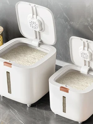 5/10KG Sealed Rice Storage Box – Insect & Moisture Proof Grain Container with Lid