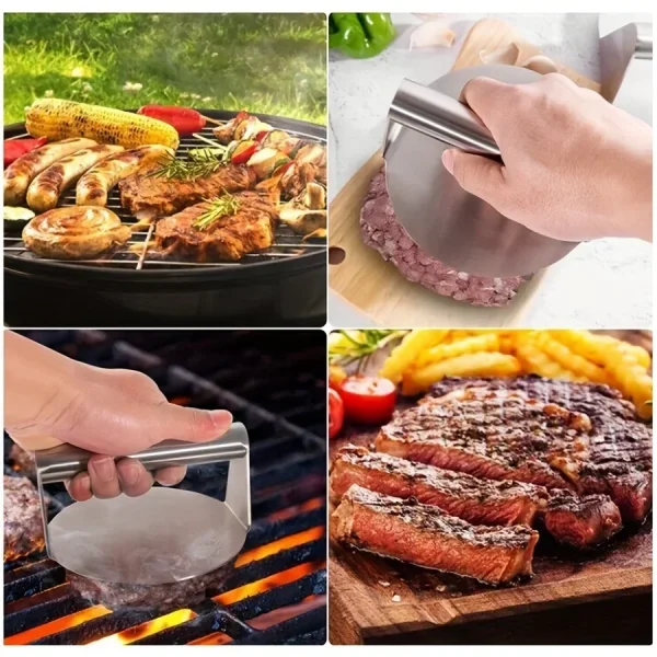 Stainless Steel Smash Burger Press Hamburger
