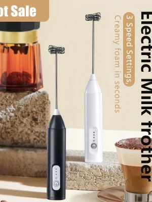 Wireless Milk Frothers Electric Handheld Blender Electrical Mini Coffee Maker Whisk Mixer With USB For Coffee Cappuccino Cream
