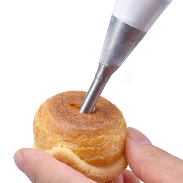 1/4Pcs Stainless Steel Puff Cream Nozzles