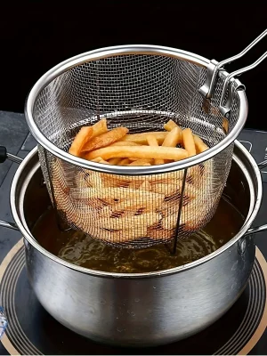 stainless steel frying basket