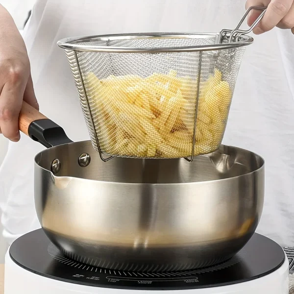 stainless steel frying basket