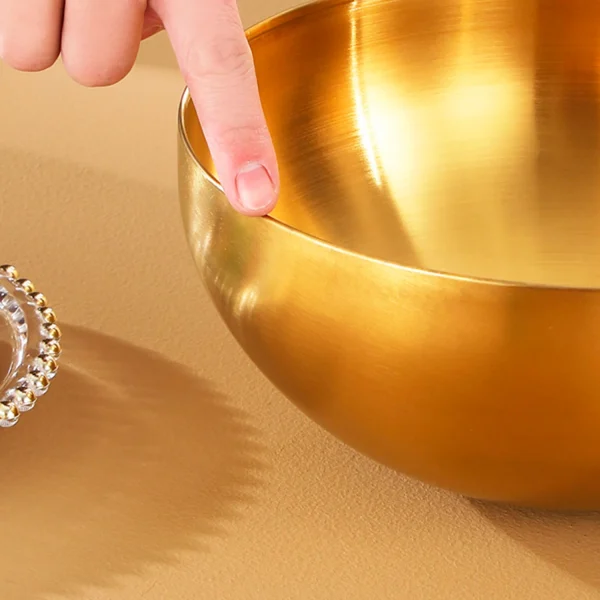 Large Capacity Stainless Steel Salad Bowls