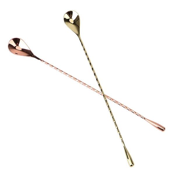 HILIFE 30/40cm Stainless Steel Cocktail Stir Spoon