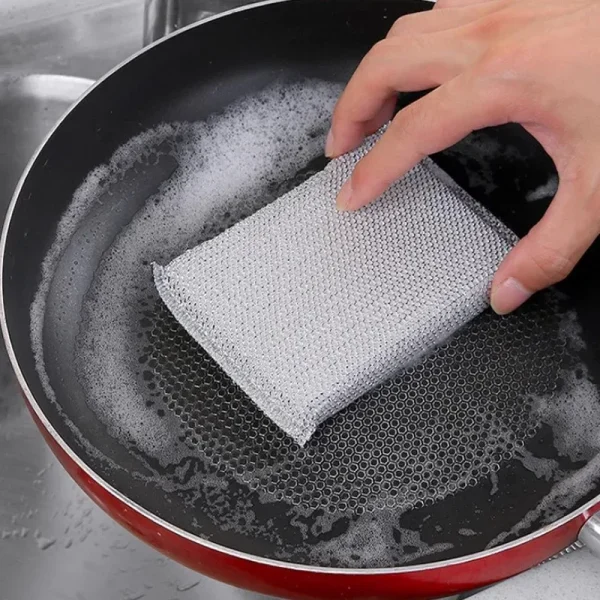 4PCS Scratch-Free Dishwashing Sponges – Non-Abrasive Kitchen Cleaning Pads