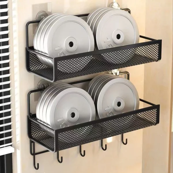 Portable Wall-Mounted Storage Rack – No-Drill Shelf