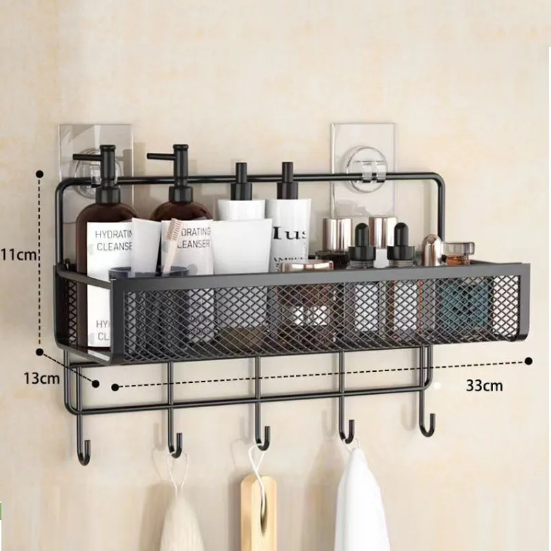 Portable Wall-Mounted Storage Rack – No-Drill Shelf
