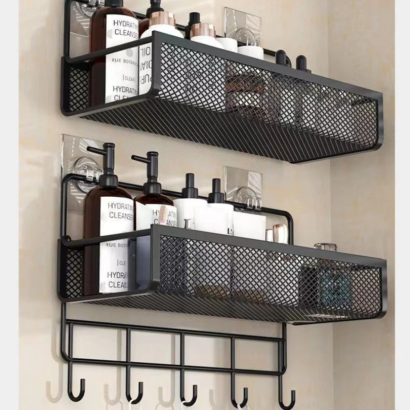 Portable Wall-Mounted Storage Rack – No-Drill Shelf