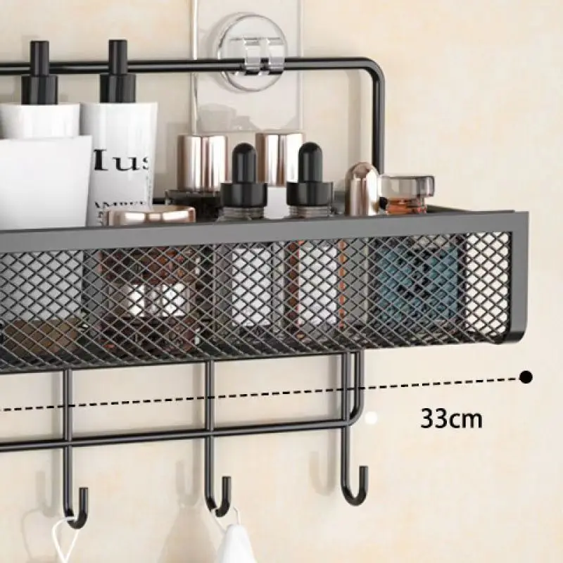Portable Wall-Mounted Storage Rack – No-Drill Shelf