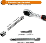 FOCSE 46PC 1/4" Socket & Ratchet Set – Auto Repair Tool Kit
